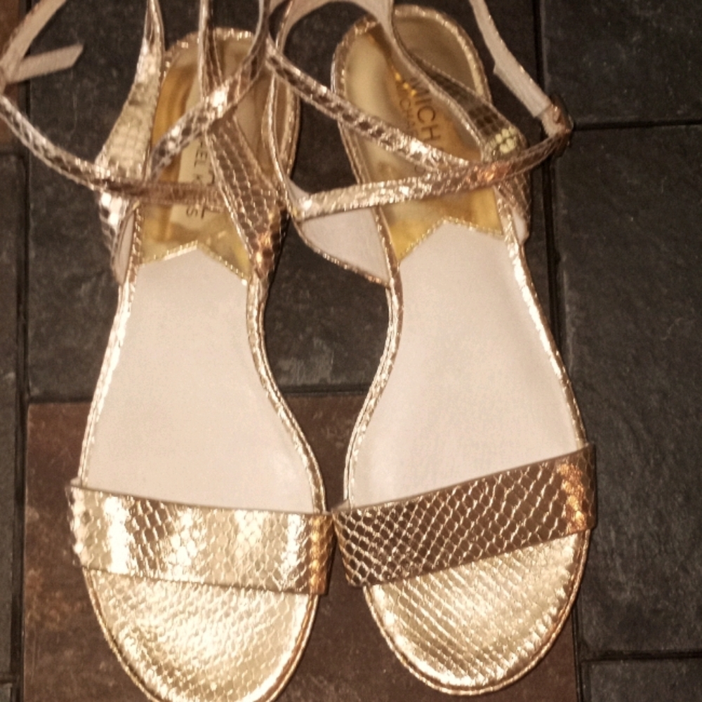 Michael Kors Gold Sandals